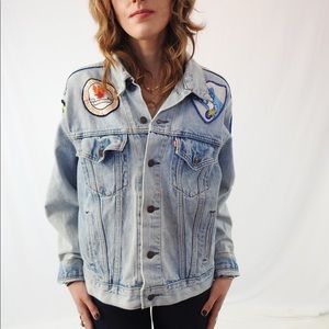 Levi's 70's One of a Kind Biker patch Jean Jacket